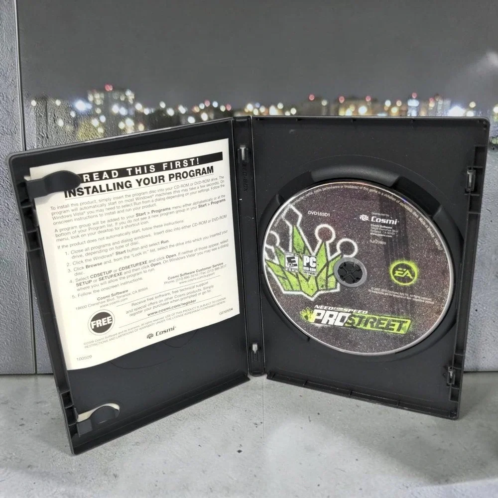 VTG EA Need for Speed ProStreet PC DVD Game Complete CIB Case Manual Disc